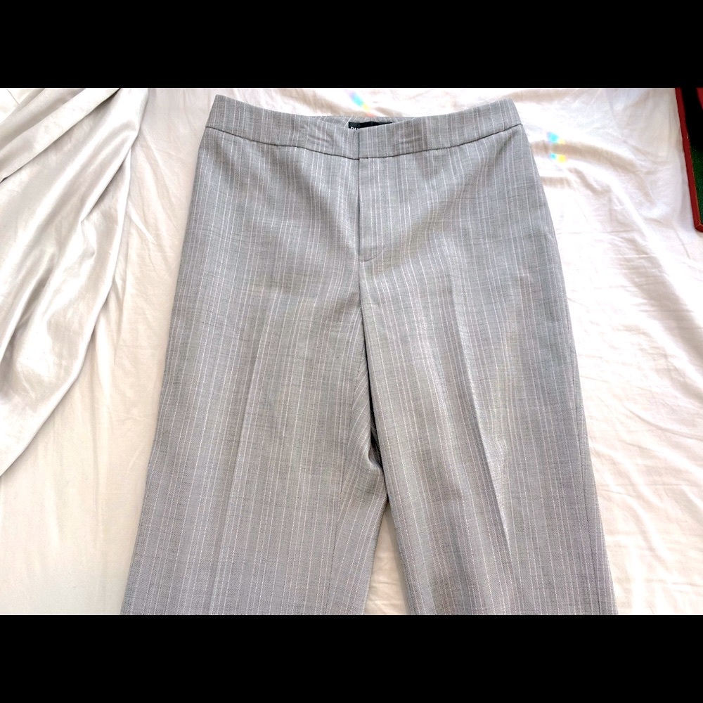 100% Fine Wool Women’s Gray Chic Wide Leg Slacks🧵